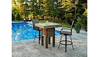 Outdoor GreatRoom Westport Pub Height Square Gas Fire Pit Table | WP-1616