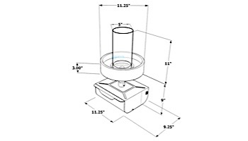 Outdoor GreatRoom Cove Intrigue Table Top Outdoor Lantern | CV-INT-K