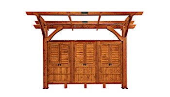 Outdoor GreatRoom 12' X 12' Redwood Sonoma Wood Pergola Kit | SONOMA12-R