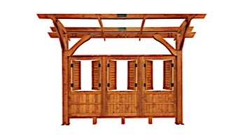 Outdoor GreatRoom 12' X 12' Redwood Sonoma Wood Pergola Kit | SONOMA12-R