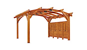 Outdoor GreatRoom Redwood Wood Wall for SONOMA16-R or SONOMA1216-R | SONOMA16-R-WALL
