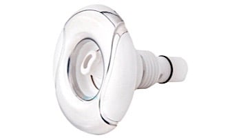 Custom Molded Products 2" Spa Master Wave Design Gunite Jet | Single Roto Internal | Stainless Steel White | 25591-120-000