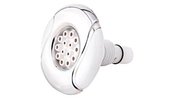 Custom Molded Products 2" Spa Master Wave Design Gunite Jet | Massage Internal | Stainless Steel White | 25591-140-000