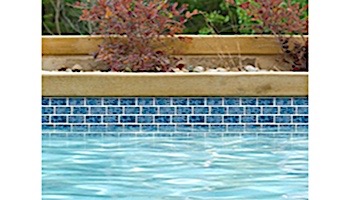 National Pool Tile Tropics 1x2 Series | Aqua | TRO-AQUA BRK