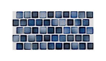 National Pool Tile Mix 1x1 Series | Ocean Blue Blend | MIX-OCEAN