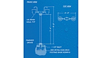 Rain Deck Dumping Bucket 2 with Footing Base | RD313-0