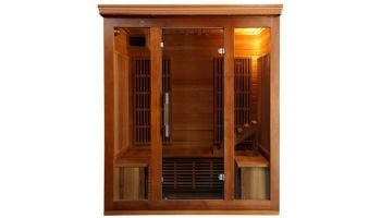 HeatWave Cedar Elite 3-4 Person Infrared Sauna with 9 Carbon Heaters | SA1315