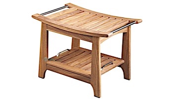 HeatWave Teak Shower & Sauna Bench with Storage | SA5046