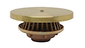 Crystal Fountains Suction Drain 4" with Round Anti-Vortex Plate | DSA400