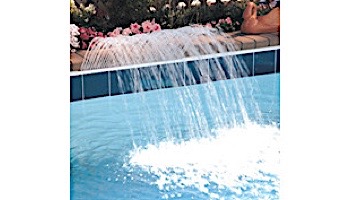 Jandy Pro Series Sheer Arc Rain Waterfall 6" Lip | 4' Wide | Clear Lip Backfeed | 1204CRA