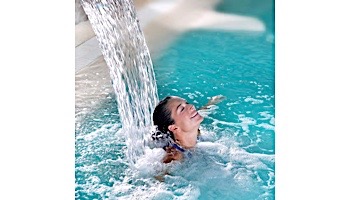 Jandy Pro Series Sheer Arc Rain Waterfall 6" Lip | 4' Wide | Clear Lip Backfeed | 1204CRA
