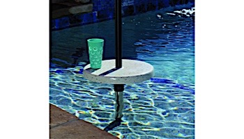 SR Smith Destination Series 16" Sun Shelf Table | Gunite Anchor Included | Pebble | WS-16 TABLE-55-C