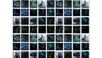 Fujiwa Tile SAGA Series 1x1 | Blue Blend | SAGA-112