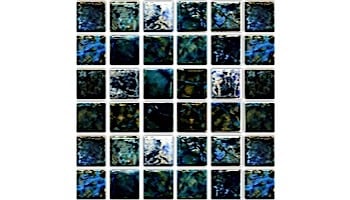 Fujiwa Tile SAGA Series 1x1 | Blue Blend | SAGA-112