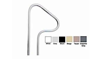 Saftron In-Ground Spa Return to Deck Handrail | .25" Thickness 1.90" OD | 26" W x 42" H | Graphite Gray | S-326-GG