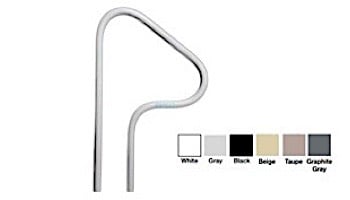 Saftron In-Ground Spa Return to Deck Handrail | .25" Thickness 1.90" OD | 26" W x 42" H | White |  S-326-W