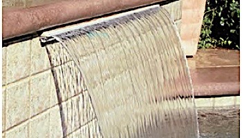 Jandy Sheer Descent Cascade 4' Waterfall with 1" Clear Lip | Back Feed | 1104C