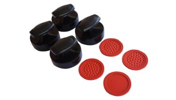 Hathaway Driftwood 7-Foot Air Hockey Table Tennis Combo Set with Benches | NG1137H BG1137H