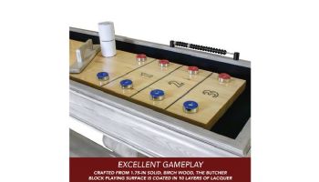 Hathaway Montecito 12-Foot Shuffleboard Table | Driftwood Finish | NG5025 BG5025