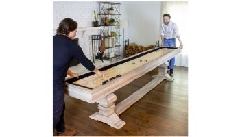 Hathaway Montecito 12-Foot Shuffleboard Table | Driftwood Finish | NG5025 BG5025