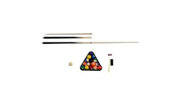 Hathaway Mirage 7.5-Ft. Pool Table | Black and Silver with Dark Red Felt | NG5033 BG5033