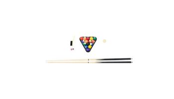 Hathaway Mirage 7.5-Ft. Pool Table | Black and Silver with Dark Red Felt | NG5033 BG5033