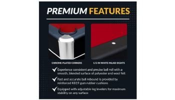 Hathaway Spartan 6-Ft. Pool Table with Table Tennis Top | Black with Red Felt | NG5031 BG50310