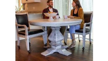 Hathaway Montecito 2-In-1 Poker Table With 4 Chairs | Driftwood Finish | NG5019 BG5019