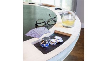 Hathaway Montecito 2-In-1 Poker Table With 4 Chairs | Driftwood Finish | NG5019 BG5019