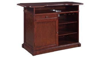 Hathaway Ridgeline 5-Ft. Hardwood Home Bar with Storage | Mahogany Finish | NG2728 BG2728
