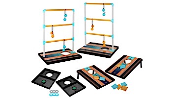 Hathaway Triple Play 3 In 1 Toss Game Bean Bag, Washer, Ladder Toss | BG3152
