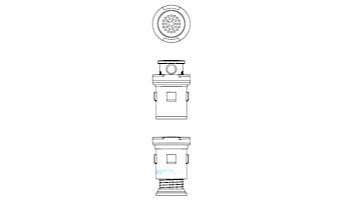 Pentair In-Floor formerly A&A Manufacturing G4V Complete Head with Protecta Foam | Black | 565407 | 221004