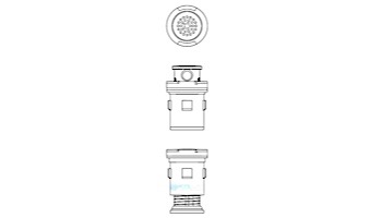 Pentair In-Floor formerly A&A Manufacturing G4V Complete Head with Protecta Foam | White | 565431 | 221001