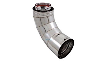 Hayward Heatfab 6" 90-Degree Elbow | Stainless Steel | UHXHD6ELBOW