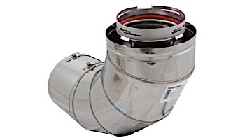 Hayward Heatfab 6" 90-Degree Elbow | Stainless Steel | UHXHD6ELBOW