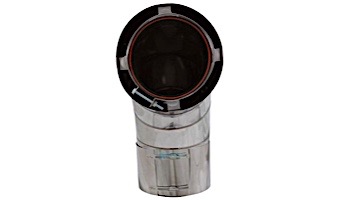 Hayward Heatfab 6" 90-Degree Elbow | Stainless Steel | UHXHD6ELBOW