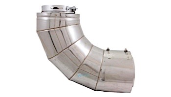 Hayward Heatfab 6" 90-Degree Elbow | Stainless Steel | UHXHD6ELBOW