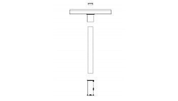 SR Smith Destination Series 16" Sun Shelf Table | Gunite Anchor Included | Mont Blanc | WS-16 TABLE-54-C
