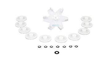 Pentair In-Floor formerly A&A Manufacturing Kit (A) 5 & 6 Port Top Feed Gear Actuator Valve Kit | 522634 | 230054