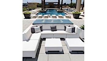 Ledge Lounger Essentials | 18" Square Throw Pillow | Standard Fabric Mediterranean Blue | LL-TP-S1818-STD-4652