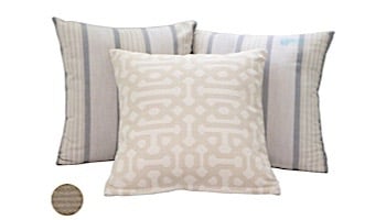 Ledge Lounger Essentials | 22" Square Throw Pillow | Standard Fabric Taupe | LL-TP-S2222-STD-4648