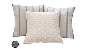 Ledge Lounger Essentials | 22" Square Throw Pillow | Standard Fabric Charcoal Grey | LL-TP-S2222-STD-4644