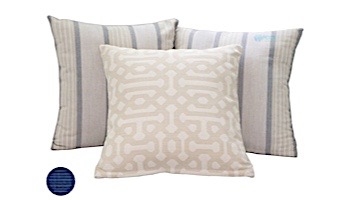 Ledge Lounger Essentials | 22" Square Throw Pillow | Standard Fabric Mediterranean Blue | LL-TP-S2222-STD-4652