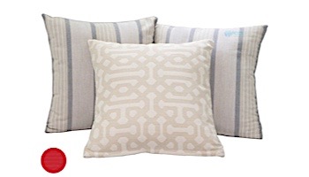 Ledge Lounger Essentials | 22" Square Throw Pillow | Premium 1 Fabric Jockey Red | LL-TP-S2222-P1-4603