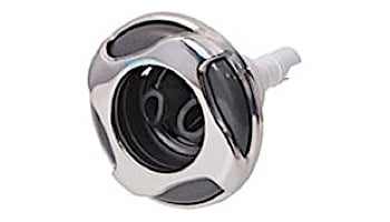 Waterway Poly Storm Gunite Spa Jet | 3-5/8" Reverse Swirl | Twin Roto | Dark Silver Gray | 229-2839S-DSG