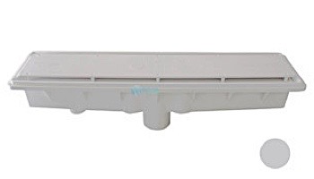 Pentair In-Floor formerly A&A Manufacturing AVSC Single Suction Standard Top Channel Drain | White | 571840 | 285001