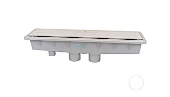 Pentair In-Floor formerly A&A Manufacturing AVSC Dual Suction Standard Top Channel Drain | White | 571903 | 286101
