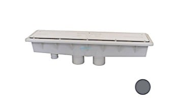 Pentair In-Floor formerly A&A Manufacturing AVSC Dual Suction Standard Top Channel Drain | Dark Gray | 571911 | 286123