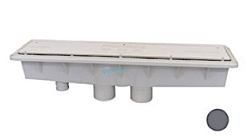 Pentair In-Floor formerly A&A Manufacturing AVSC Dual Suction Standard Top Channel Drain | White | 571903 | 286101