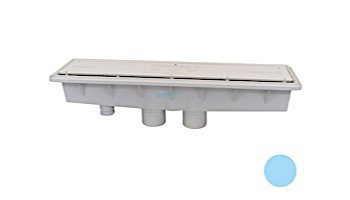 Pentair In-Floor formerly A&A Manufacturing AVSC Dual Suction Standard Top Channel Drain | Euro Blue | 577521 | 286125